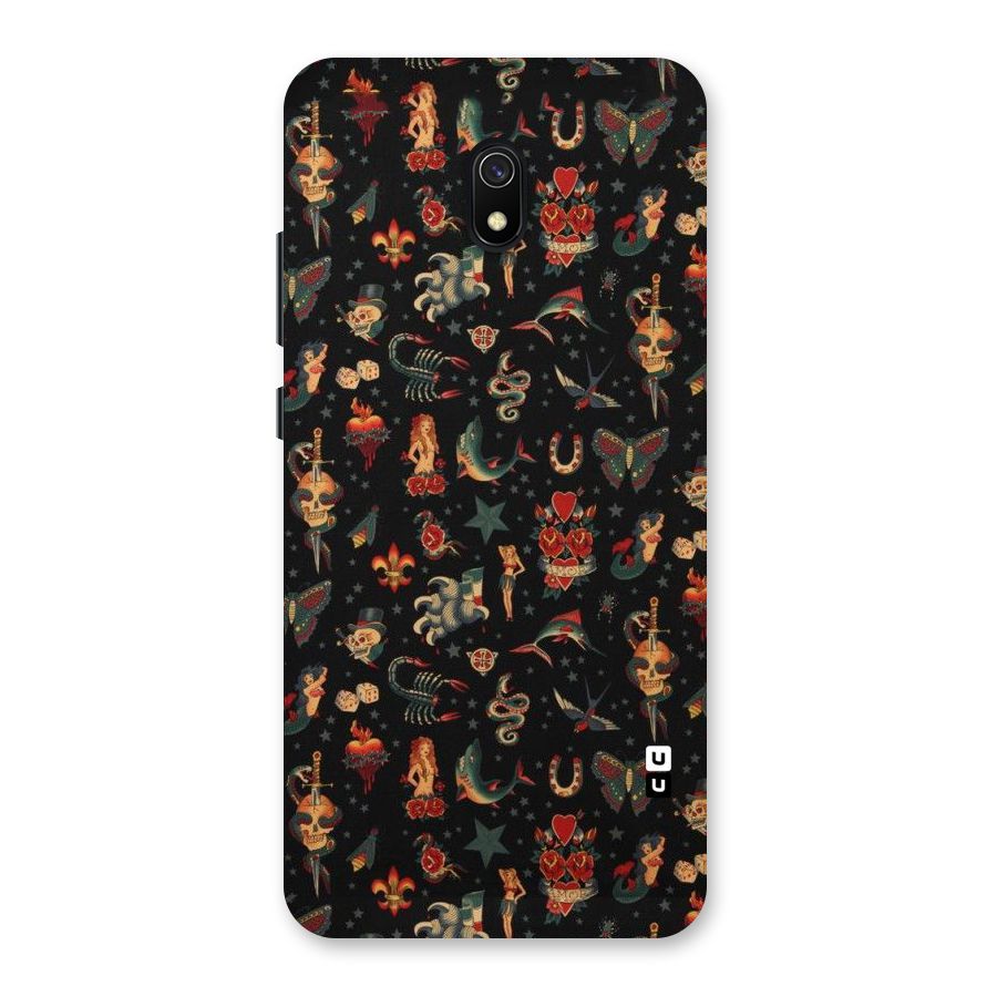 Dark Pattern Back Case for Redmi 8A