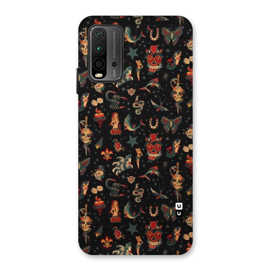 Dark Pattern Back Case for Redmi 9 Power