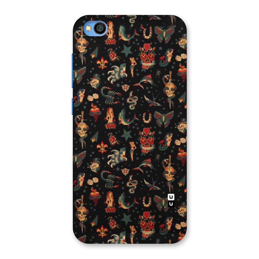 Dark Pattern Back Case for Redmi Go