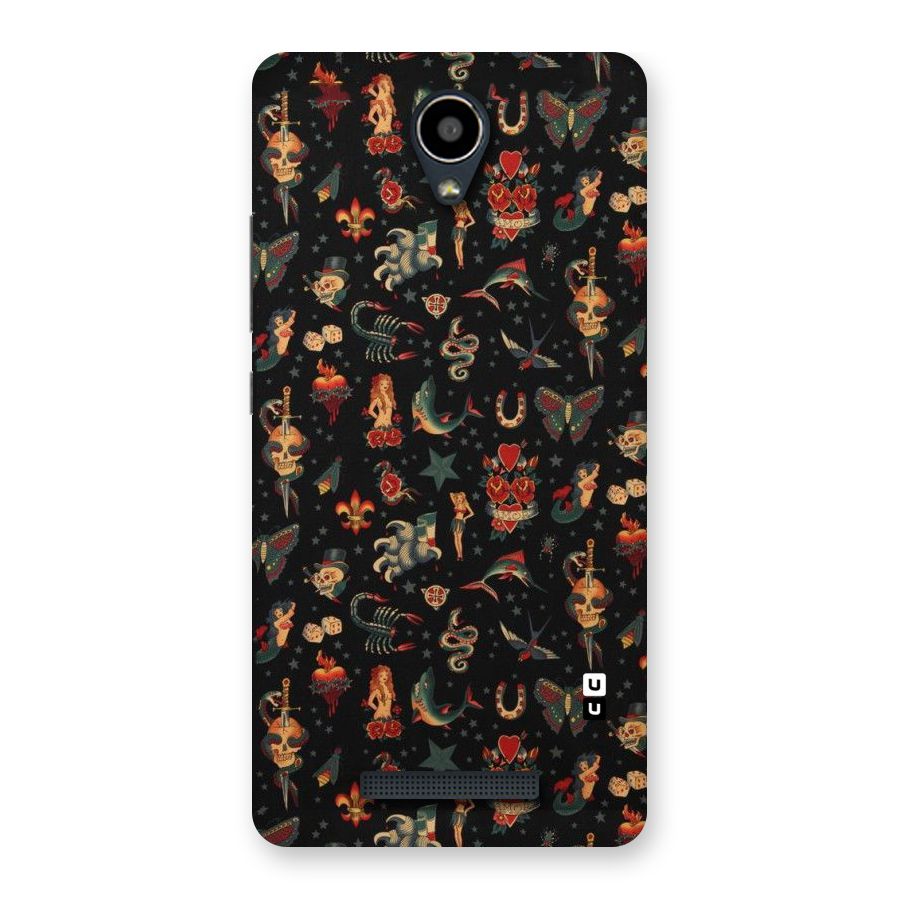 Dark Pattern Back Case for Redmi Note 2
