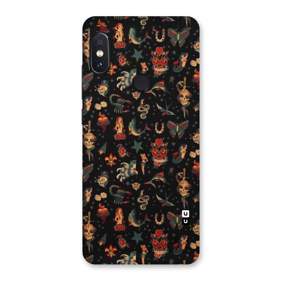 Dark Pattern Back Case for Redmi Note 5 Pro