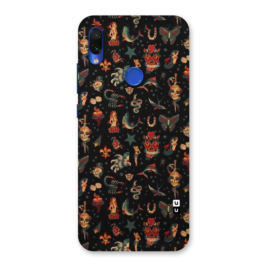 Dark Pattern Back Case for Redmi Note 7S