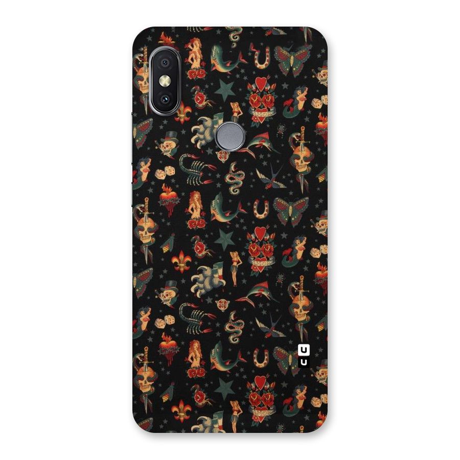 Dark Pattern Back Case for Redmi Y2
