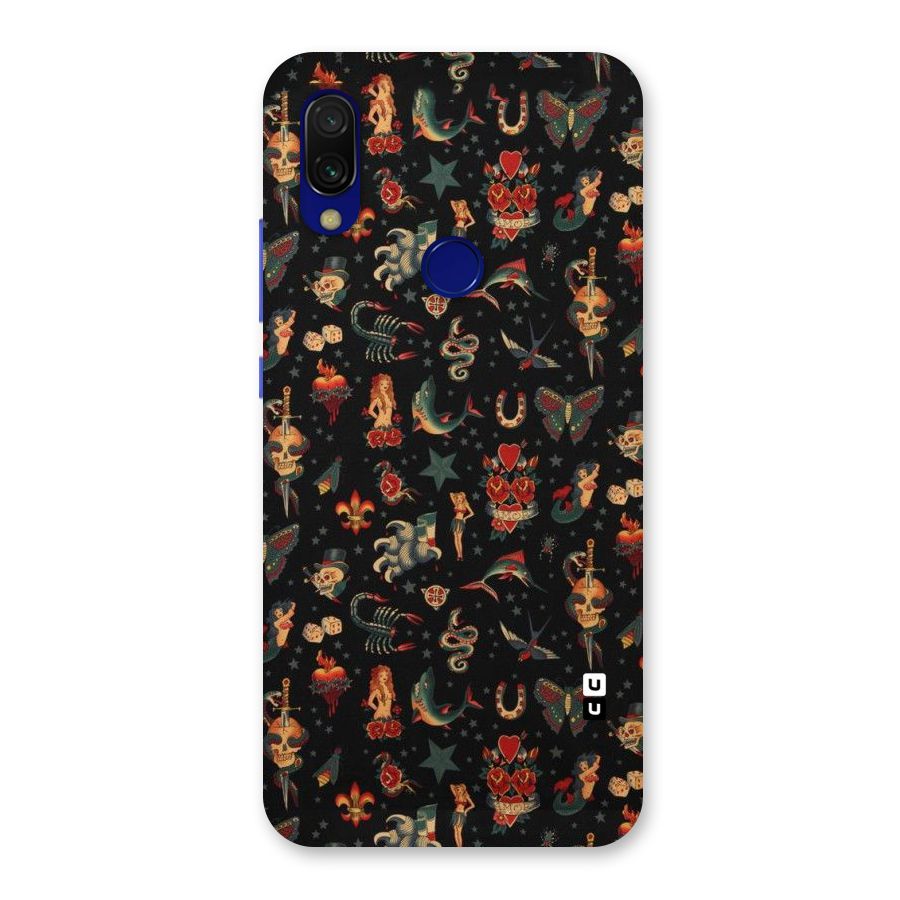 Dark Pattern Back Case for Redmi Y3