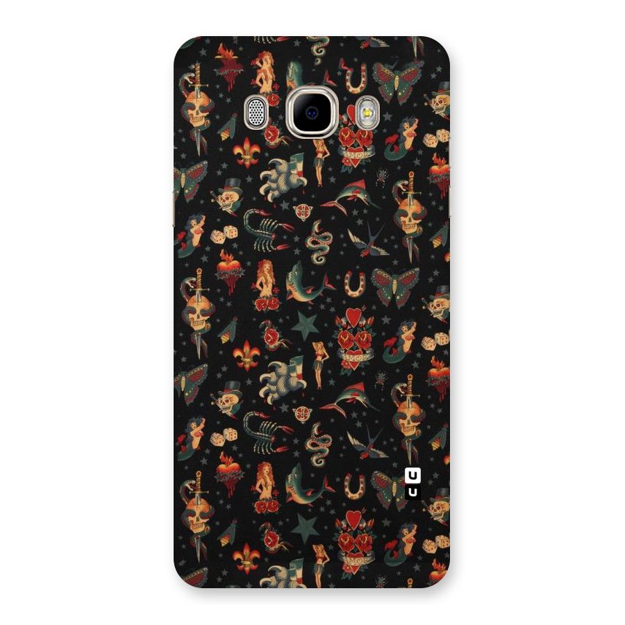 Dark Pattern Back Case for Samsung Galaxy J7 2016