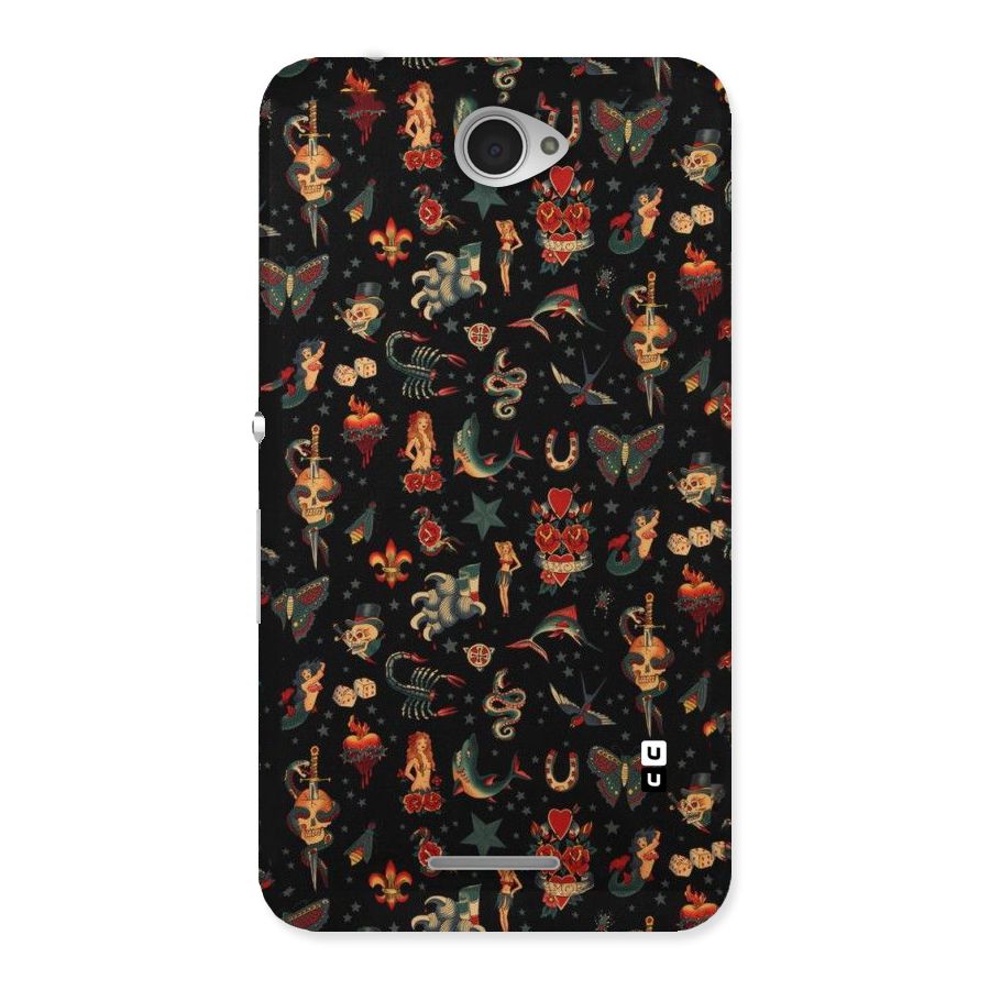 Dark Pattern Back Case for Sony Xperia E4