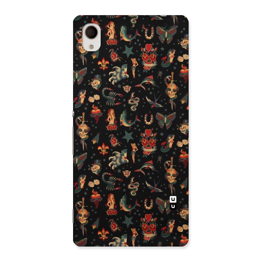 Dark Pattern Back Case for Sony Xperia M4