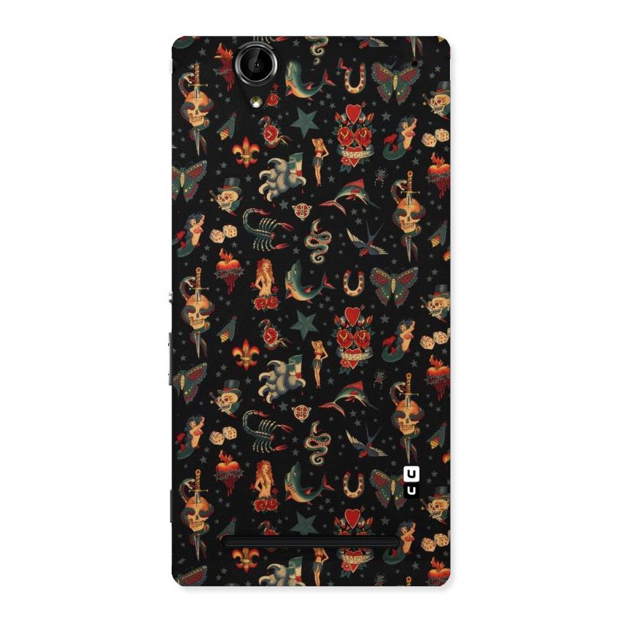 Dark Pattern Back Case for Sony Xperia T2