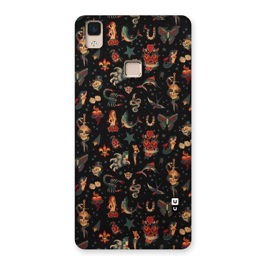 Dark Pattern Back Case for V3 Max