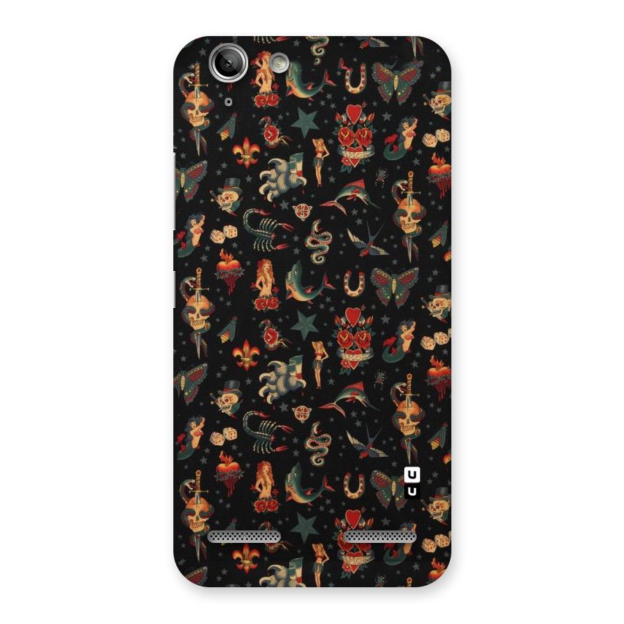 Dark Pattern Back Case for Vibe K5