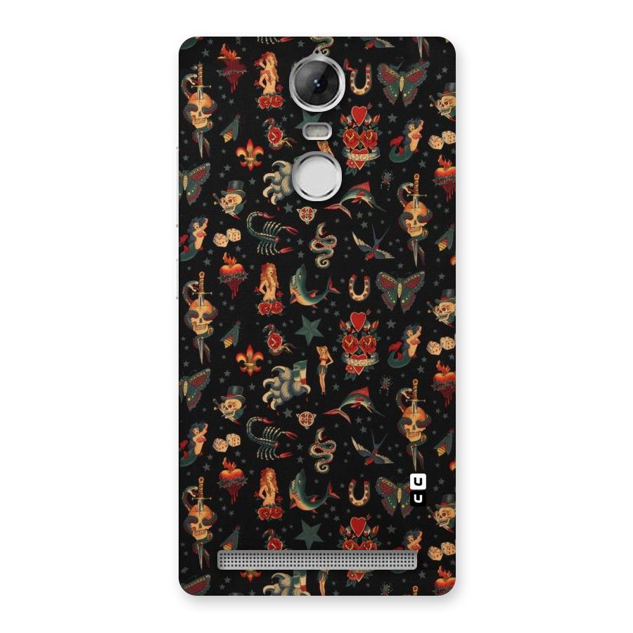 Dark Pattern Back Case for Vibe K5 Note
