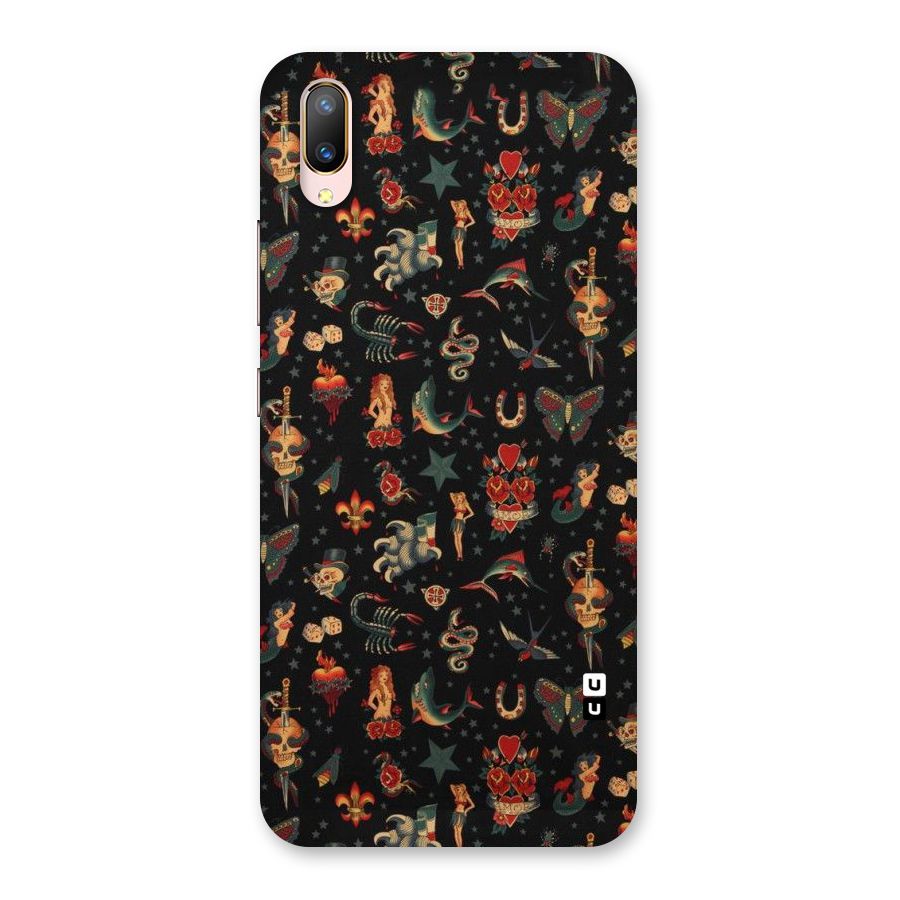 Dark Pattern Back Case for Vivo V11 Pro