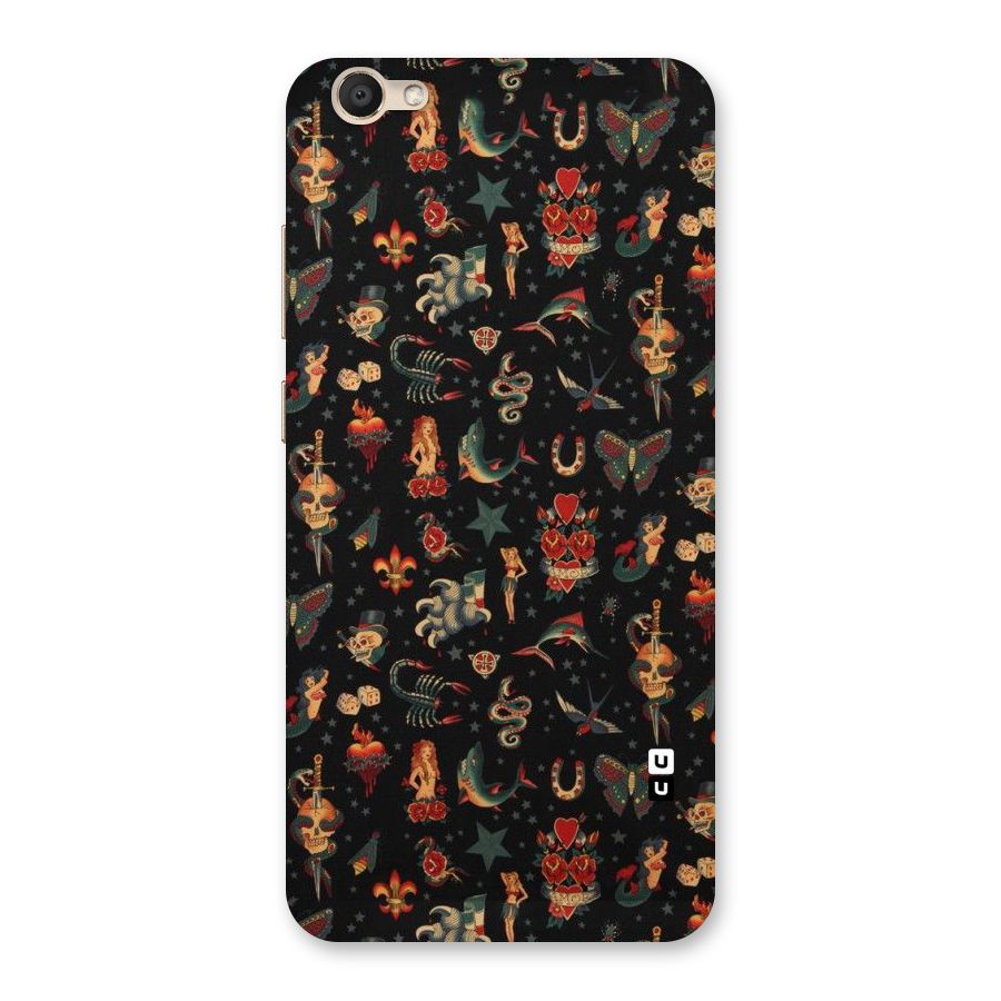 Dark Pattern Back Case for Vivo V5