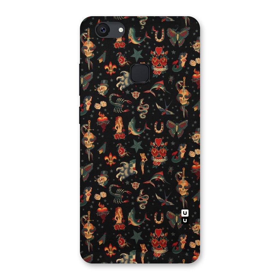 Dark Pattern Back Case for Vivo V7 Plus