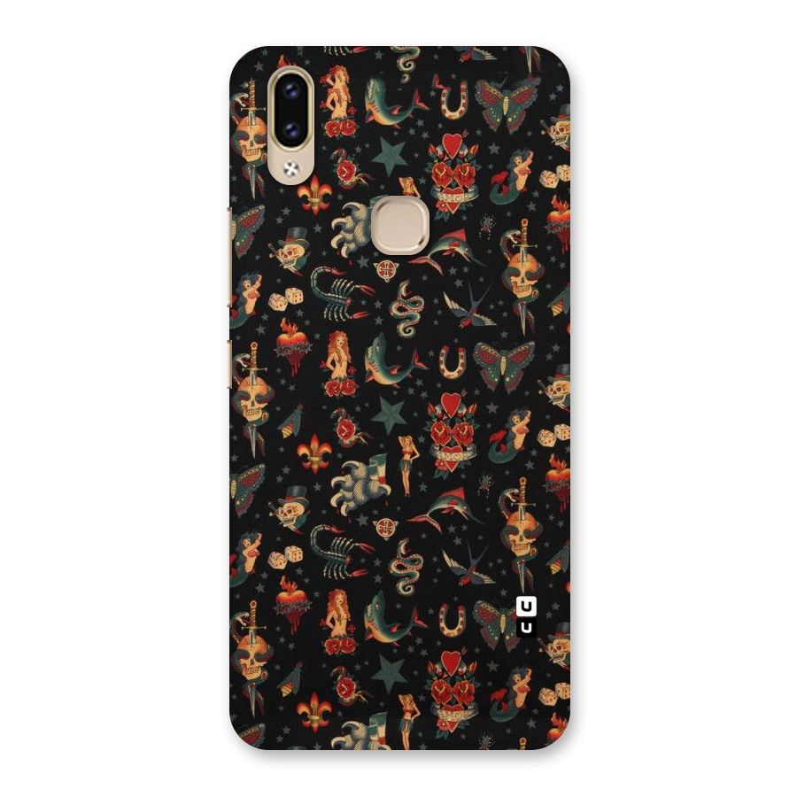 Dark Pattern Back Case for Vivo V9 Youth