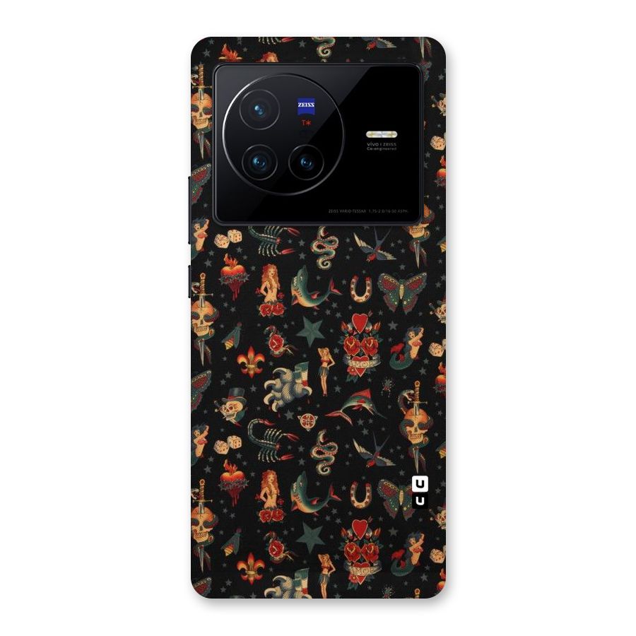 Dark Pattern Back Case for Vivo X80