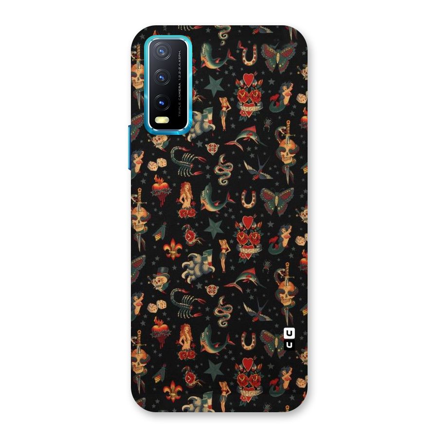 Dark Pattern Back Case for Vivo Y20A