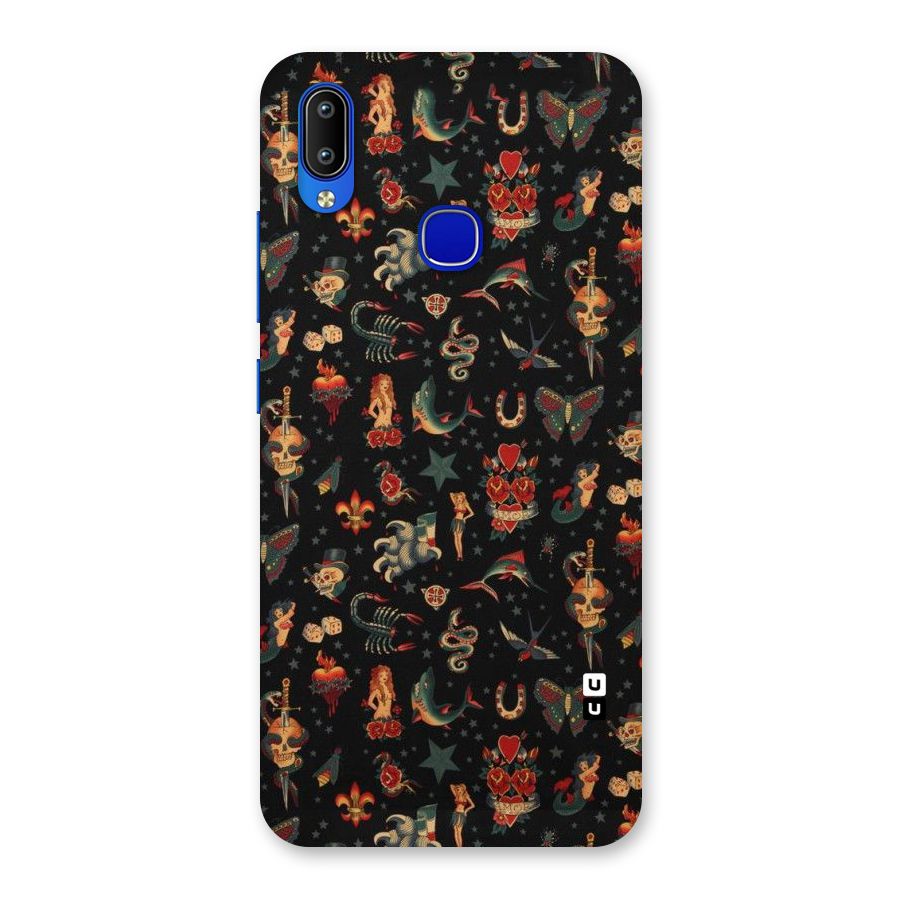 Dark Pattern Back Case for Vivo Y91
