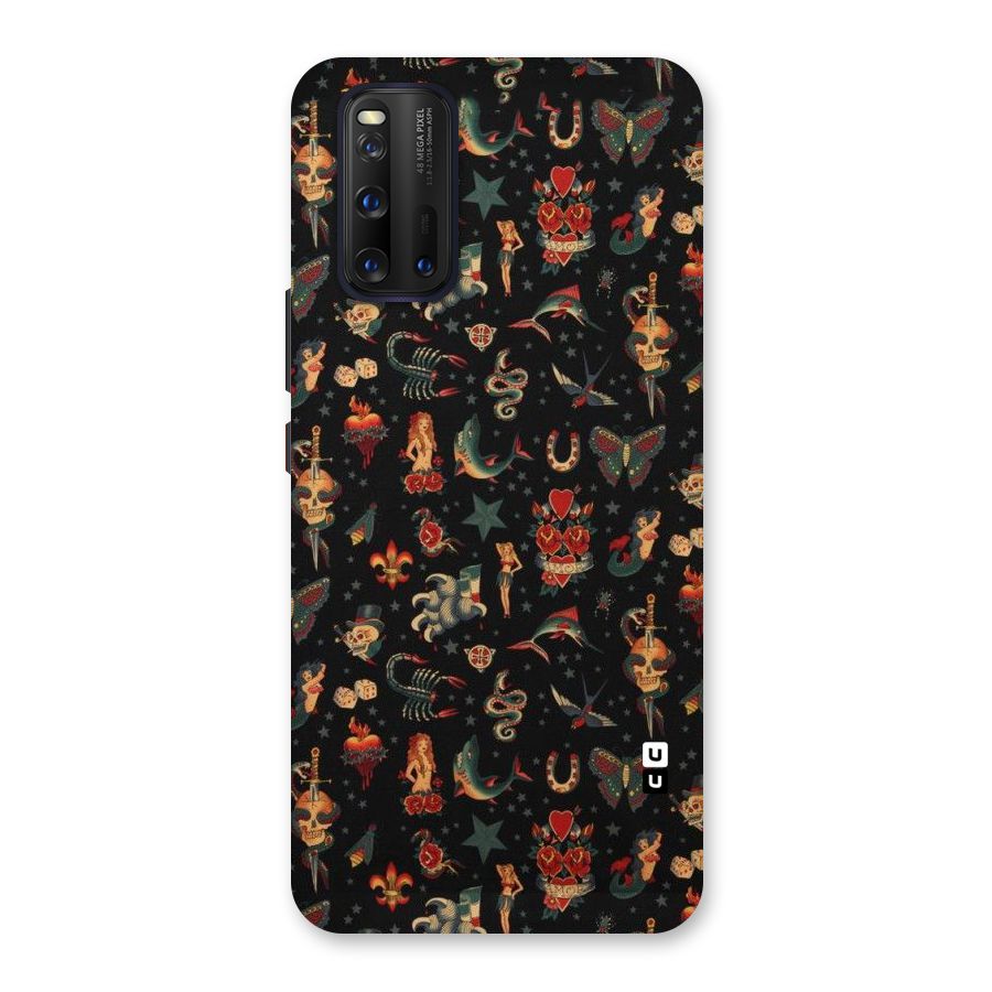 Dark Pattern Back Case for Vivo iQOO 3