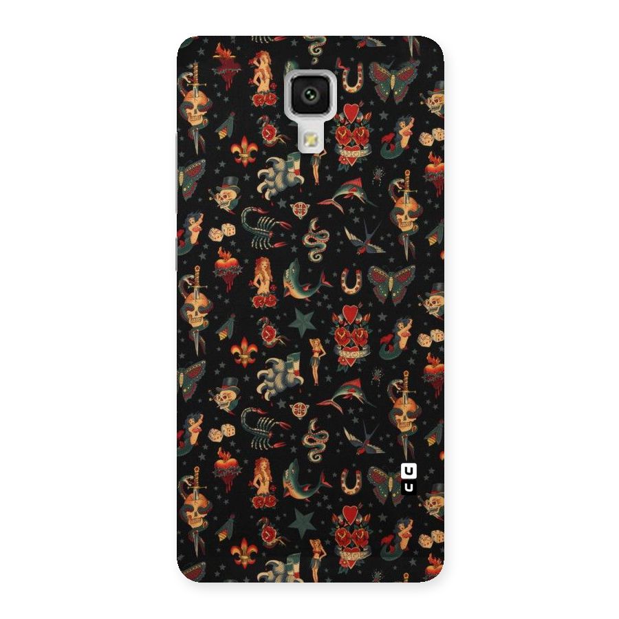 Dark Pattern Back Case for Xiaomi Mi 4