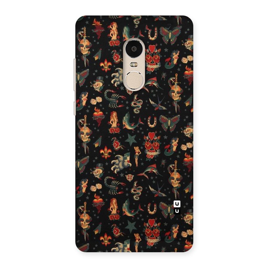 Dark Pattern Back Case for Xiaomi Redmi Note 4