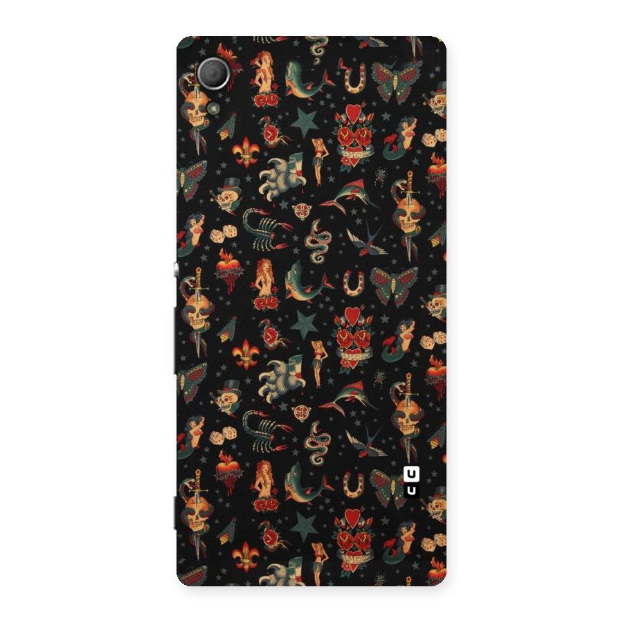 Dark Pattern Back Case for Xperia Z4