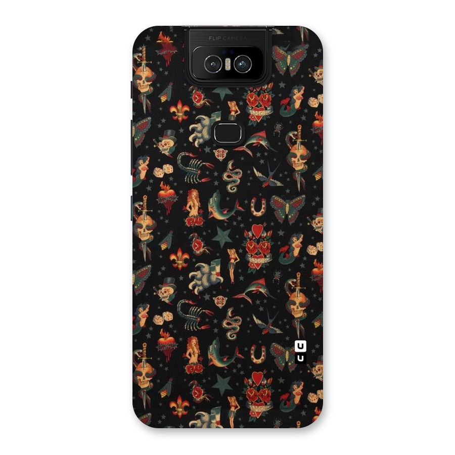 Dark Pattern Back Case for Zenfone 6z