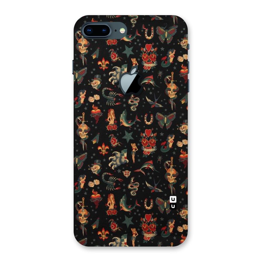 Dark Pattern Back Case for iPhone 7 Plus Apple Cut