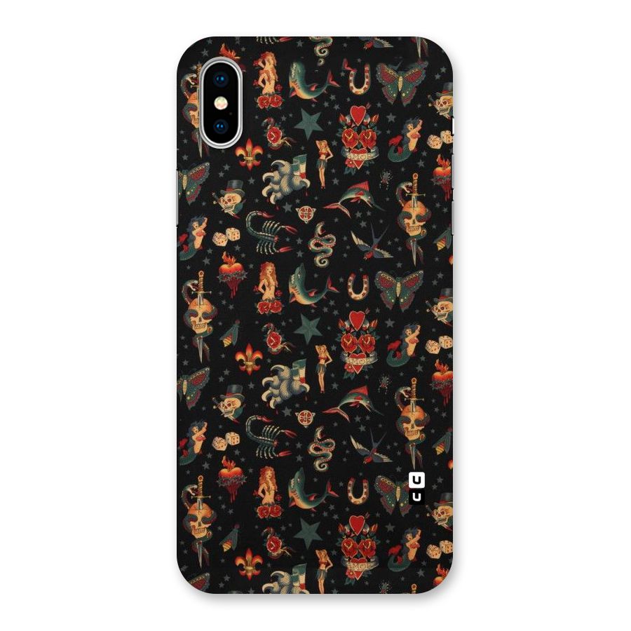 Dark Pattern Back Case for iPhone XS