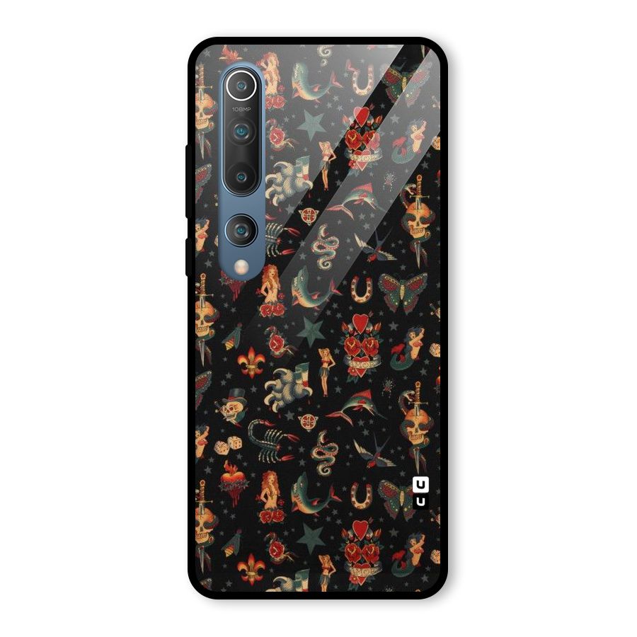 Dark Pattern Glass Back Case for Mi 10