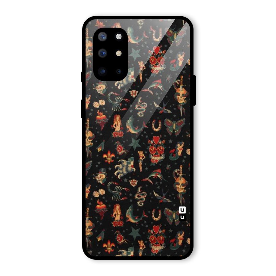 Dark Pattern Glass Back Case for OnePlus 8T
