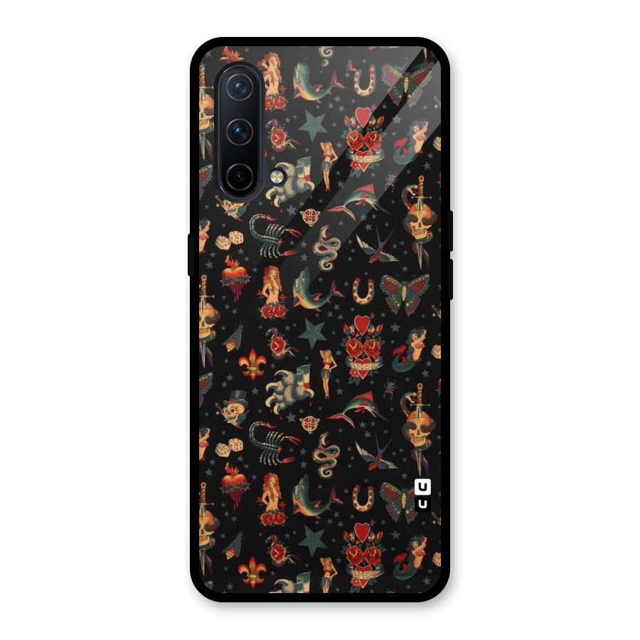 Dark Pattern Glass Back Case for OnePlus Nord CE 5G