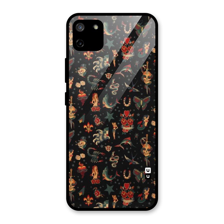 Dark Pattern Glass Back Case for Realme C11