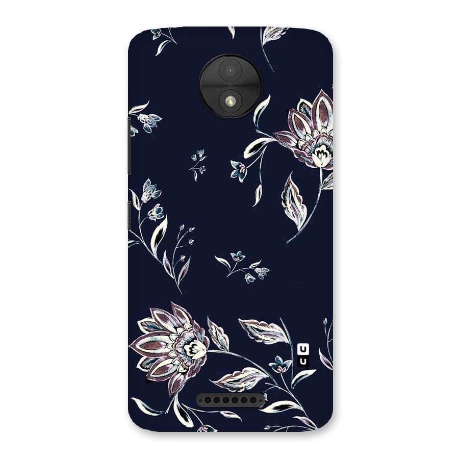 Dark Petals Back Case for Moto C