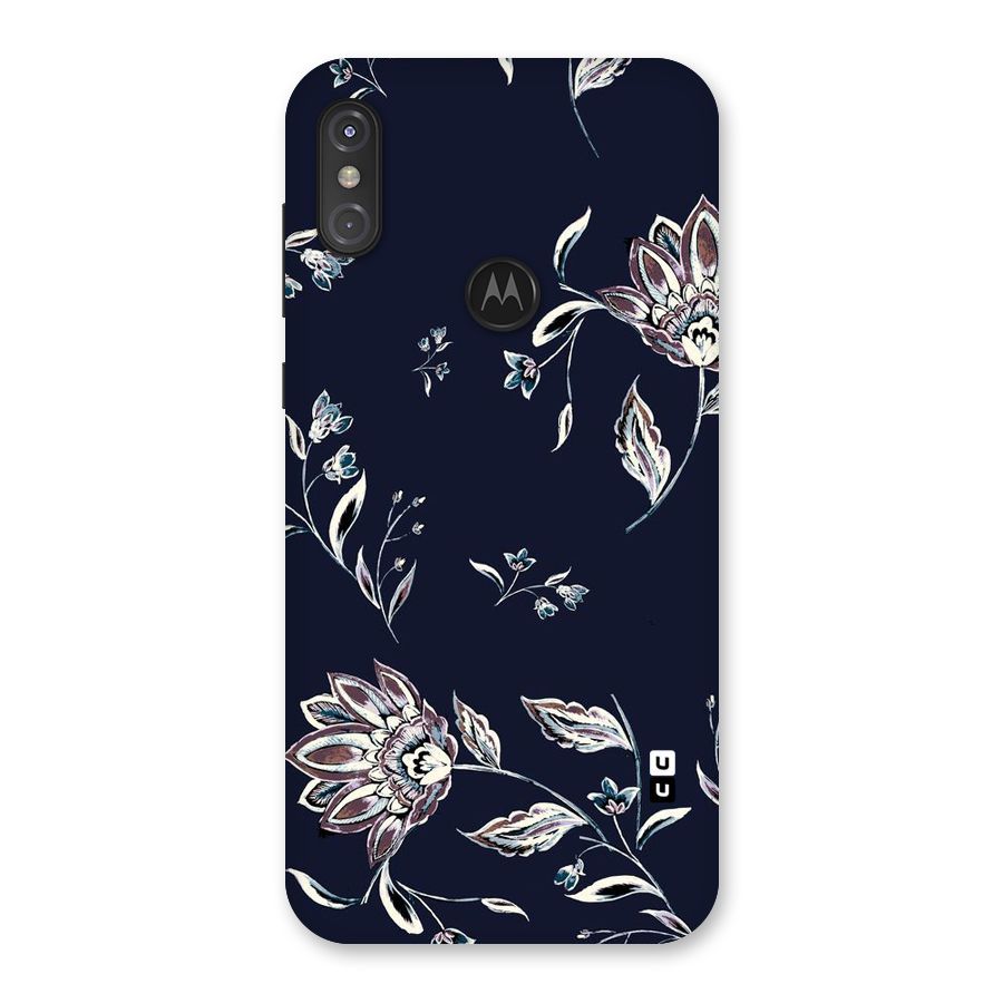 Dark Petals Back Case for Motorola One Power