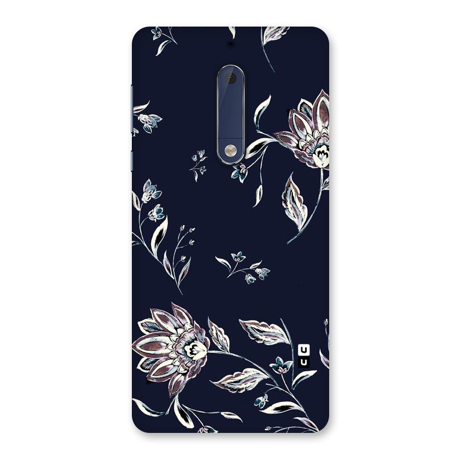Dark Petals Back Case for Nokia 5