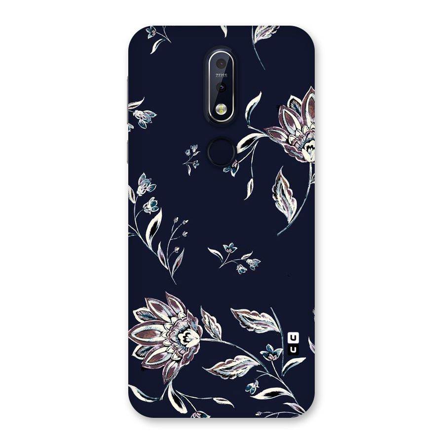 Dark Petals Back Case for Nokia 7.1