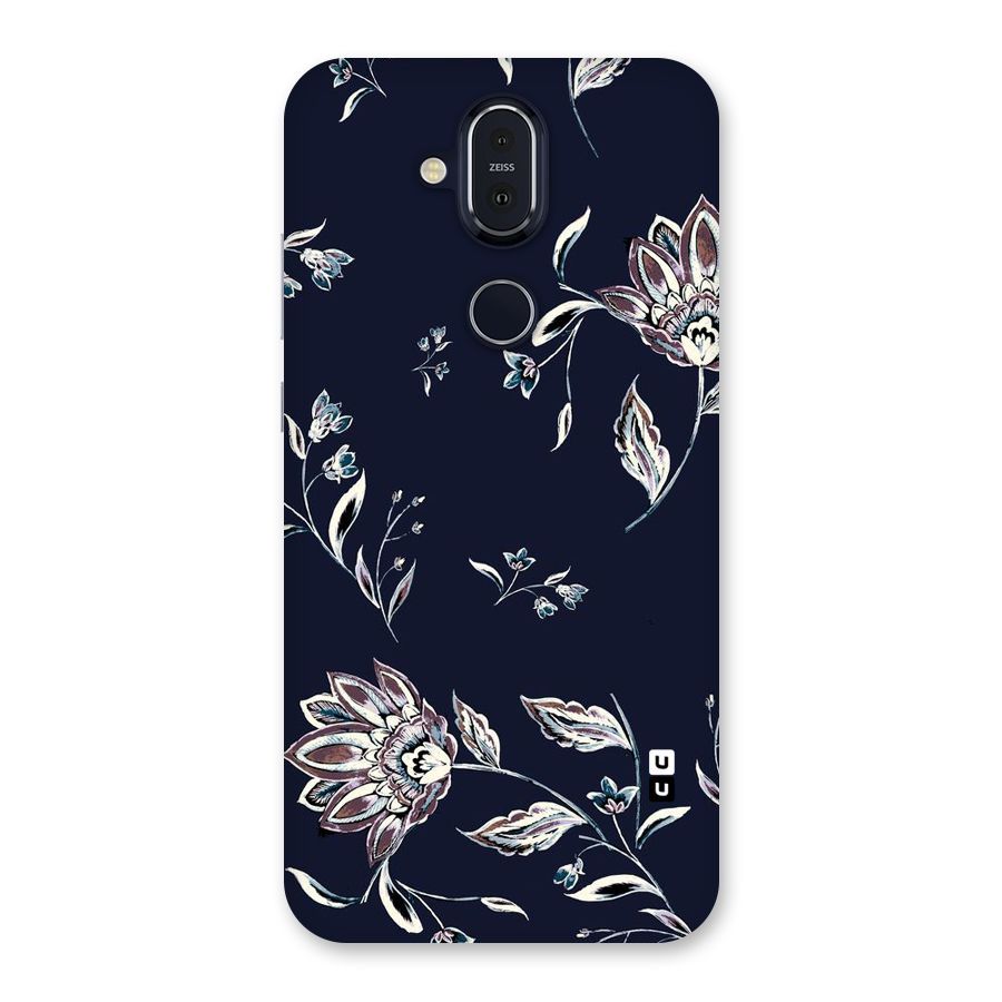 Dark Petals Back Case for Nokia 8.1