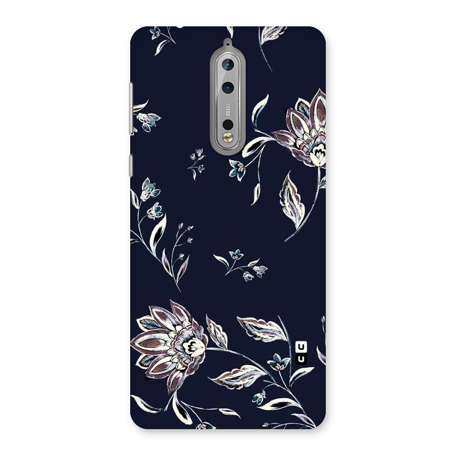 Dark Petals Back Case for Nokia 8
