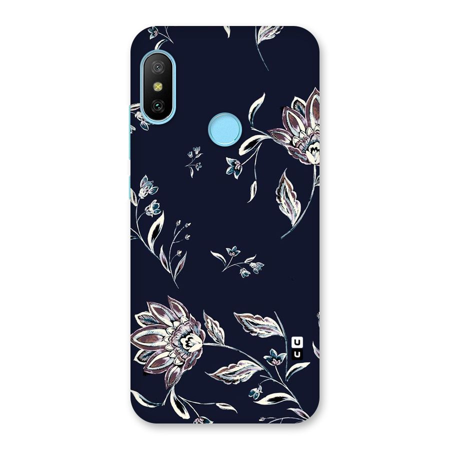 Dark Petals Back Case for Redmi 6 Pro