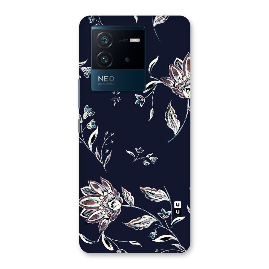 Dark Petals Back Case for Vivo iQOO Neo 6 5G