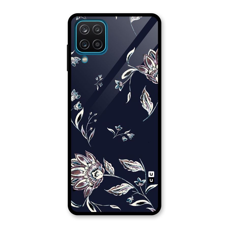 Dark Petals Glass Back Case for Galaxy A12