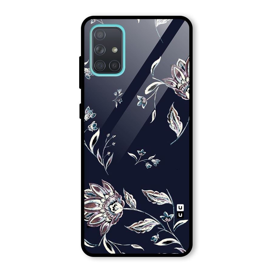 Dark Petals Glass Back Case for Galaxy A71