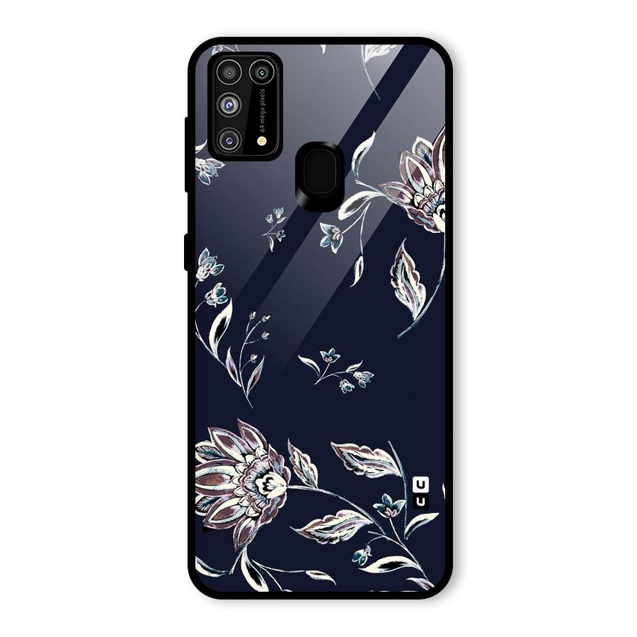 Dark Petals Glass Back Case for Galaxy F41