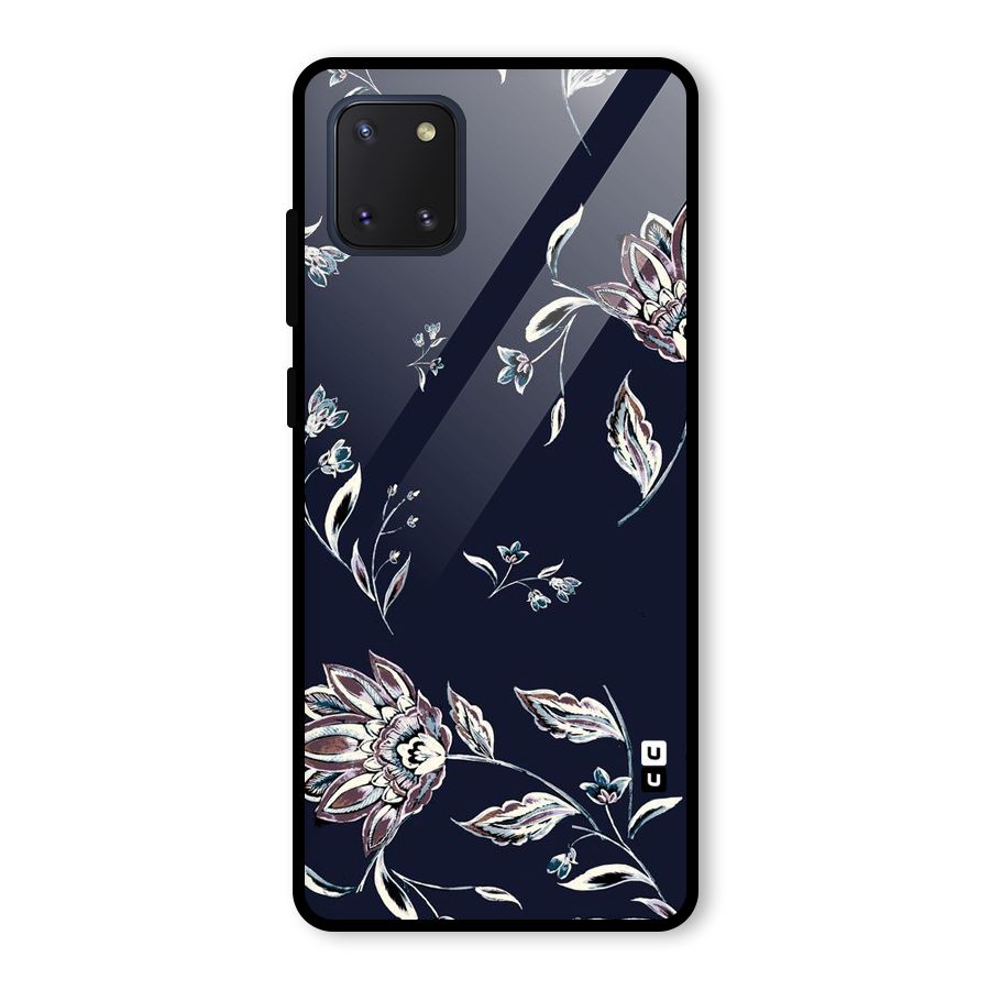 Dark Petals Glass Back Case for Galaxy Note 10 Lite