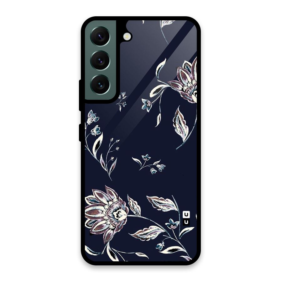Dark Petals Glass Back Case for Galaxy S22 5G