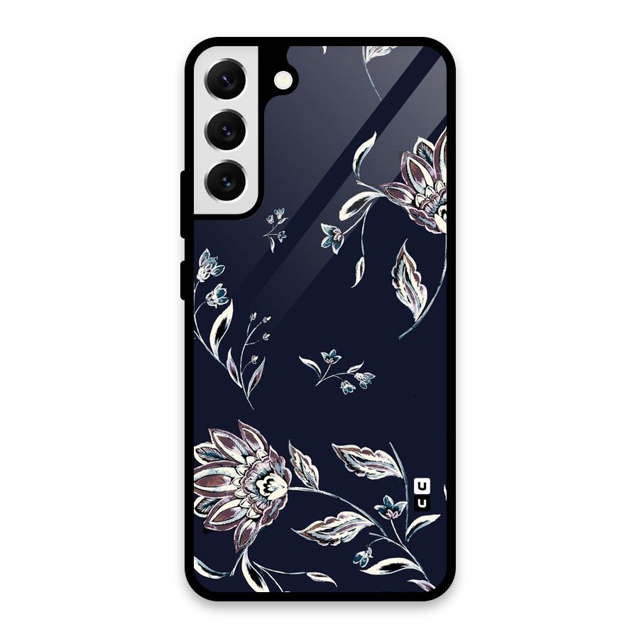 Dark Petals Glass Back Case for Galaxy S22 Plus 5G