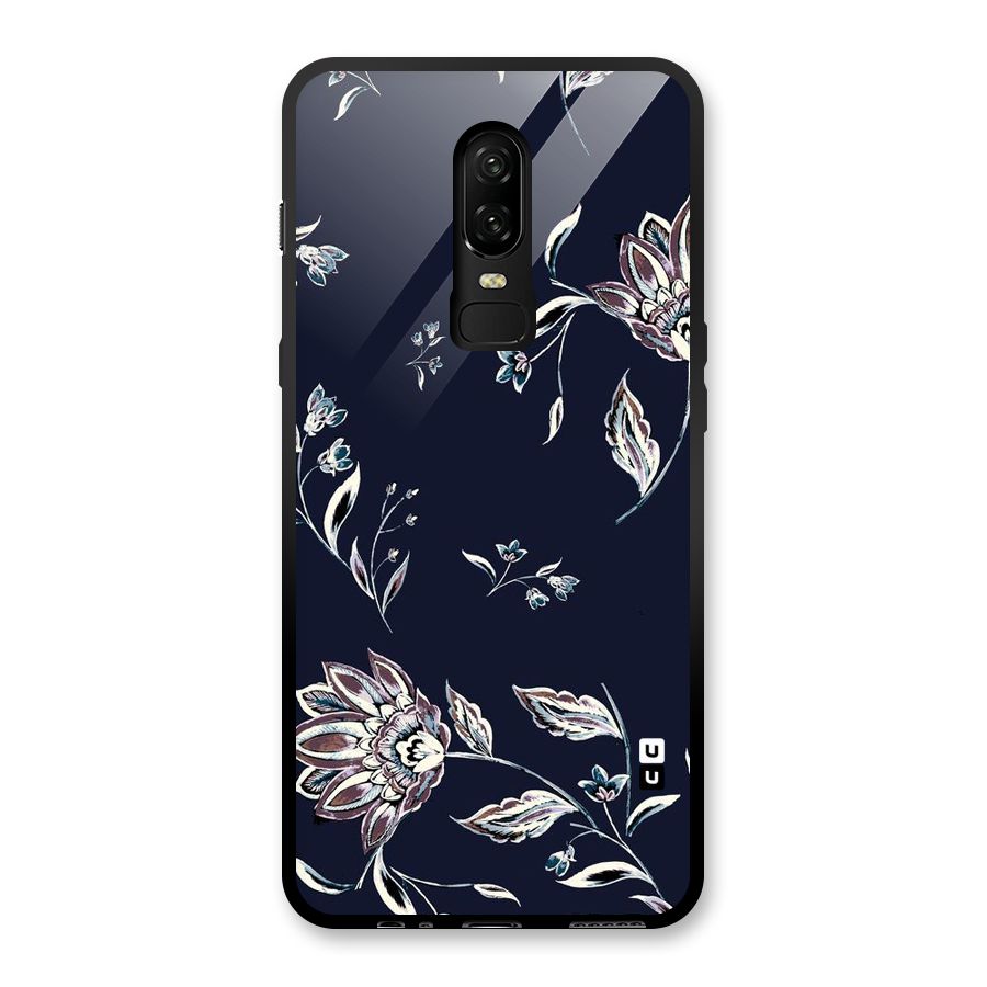 Dark Petals Glass Back Case for OnePlus 6