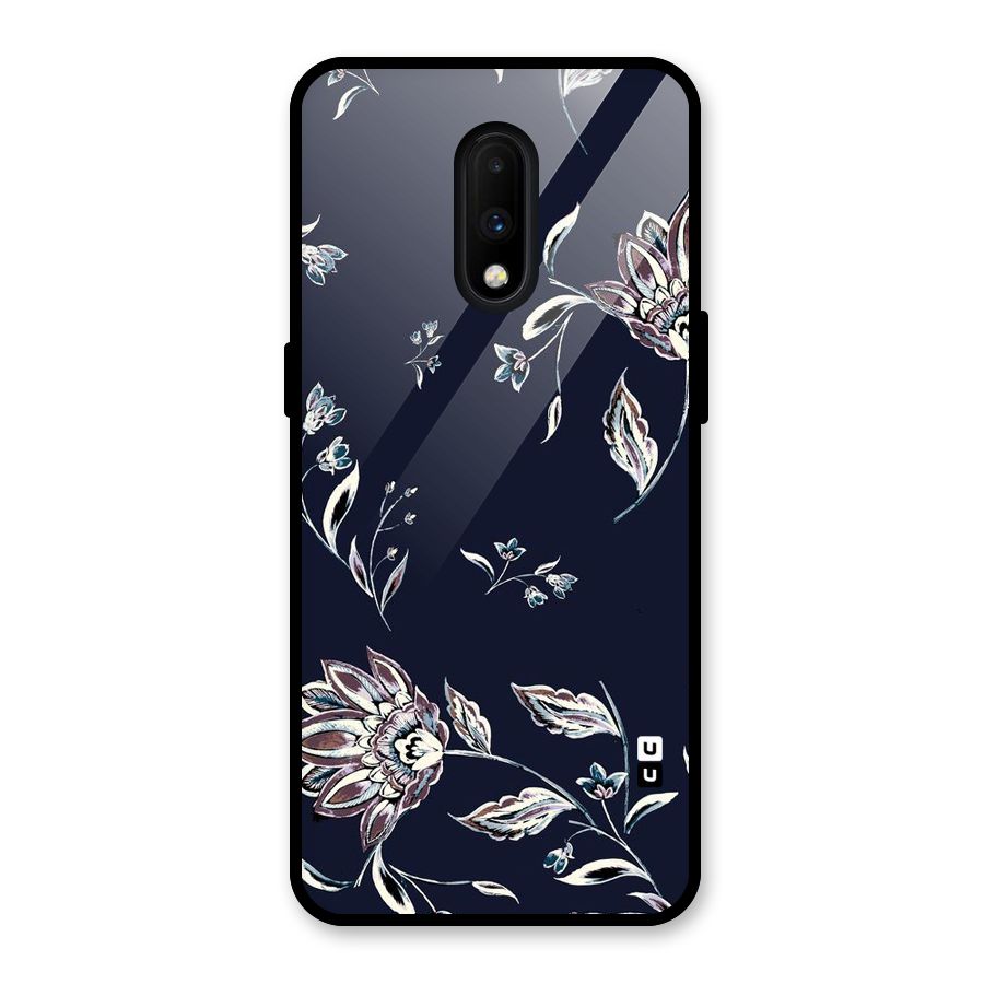 Dark Petals Glass Back Case for OnePlus 7