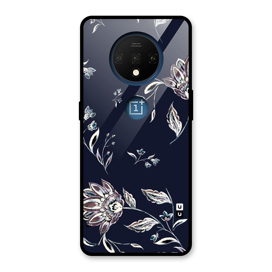 Dark Petals Glass Back Case for OnePlus 7T